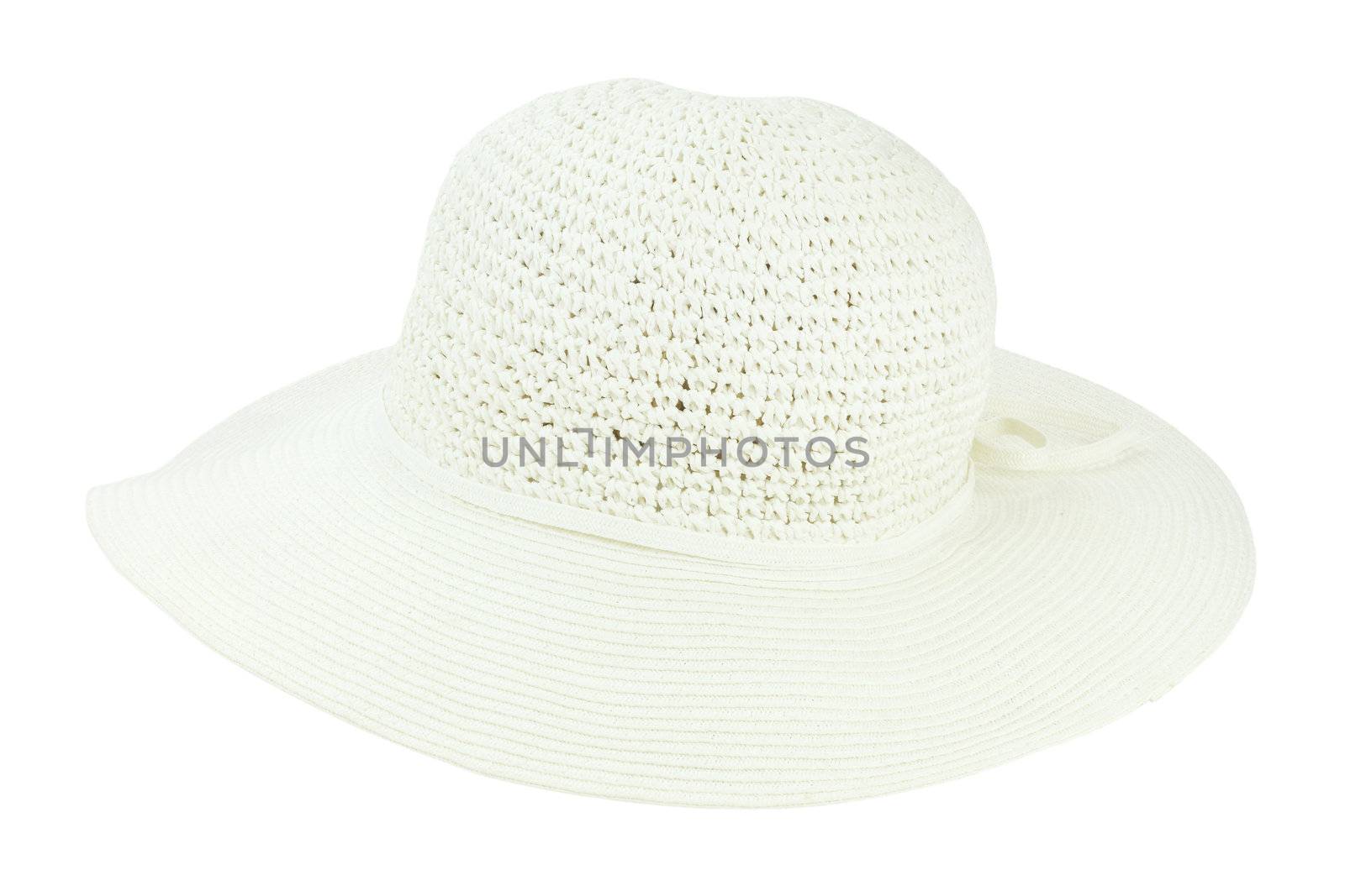 Summer hat isolated on a white background with clipping path included. 
