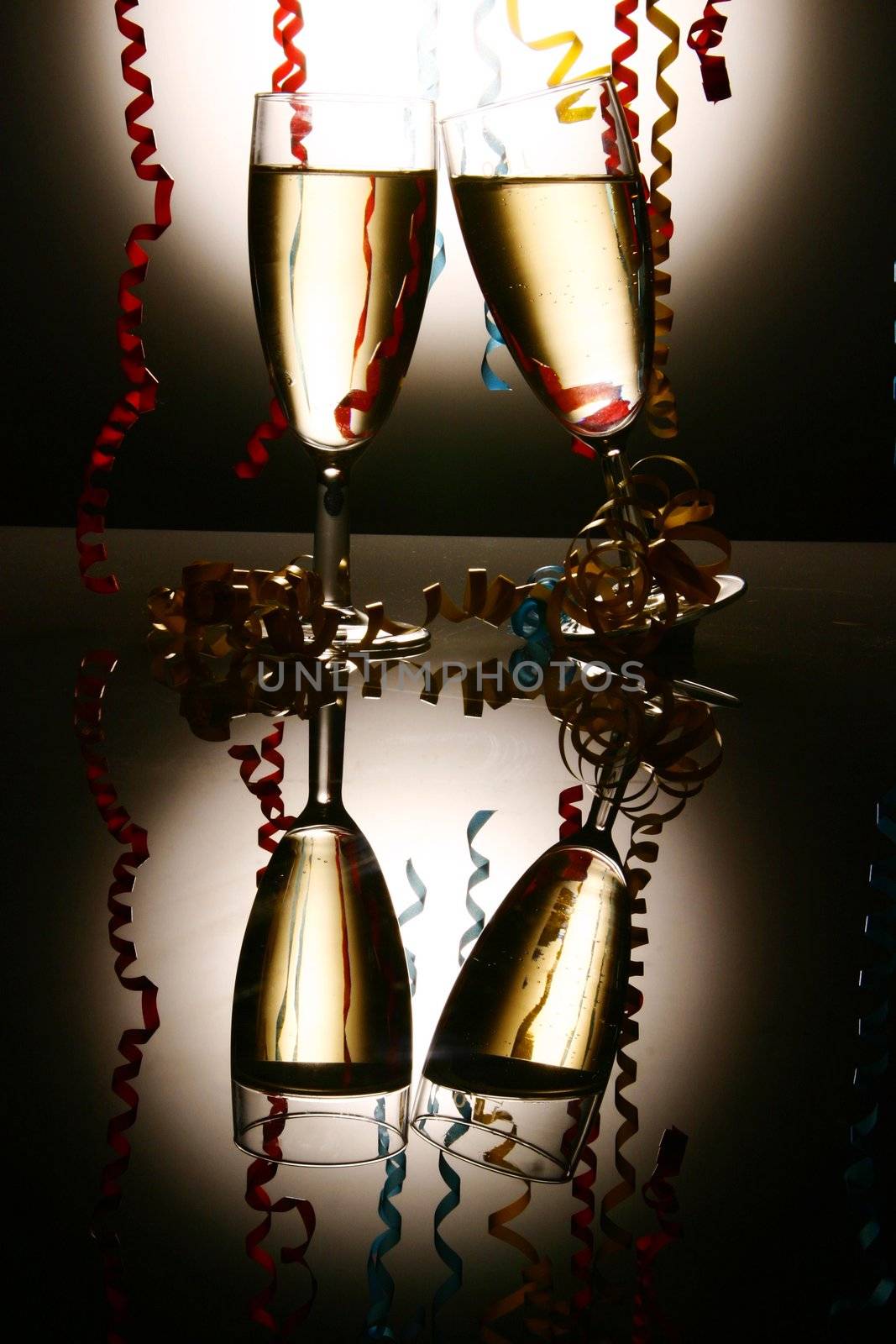 Champagne Glasses with ribbons......................