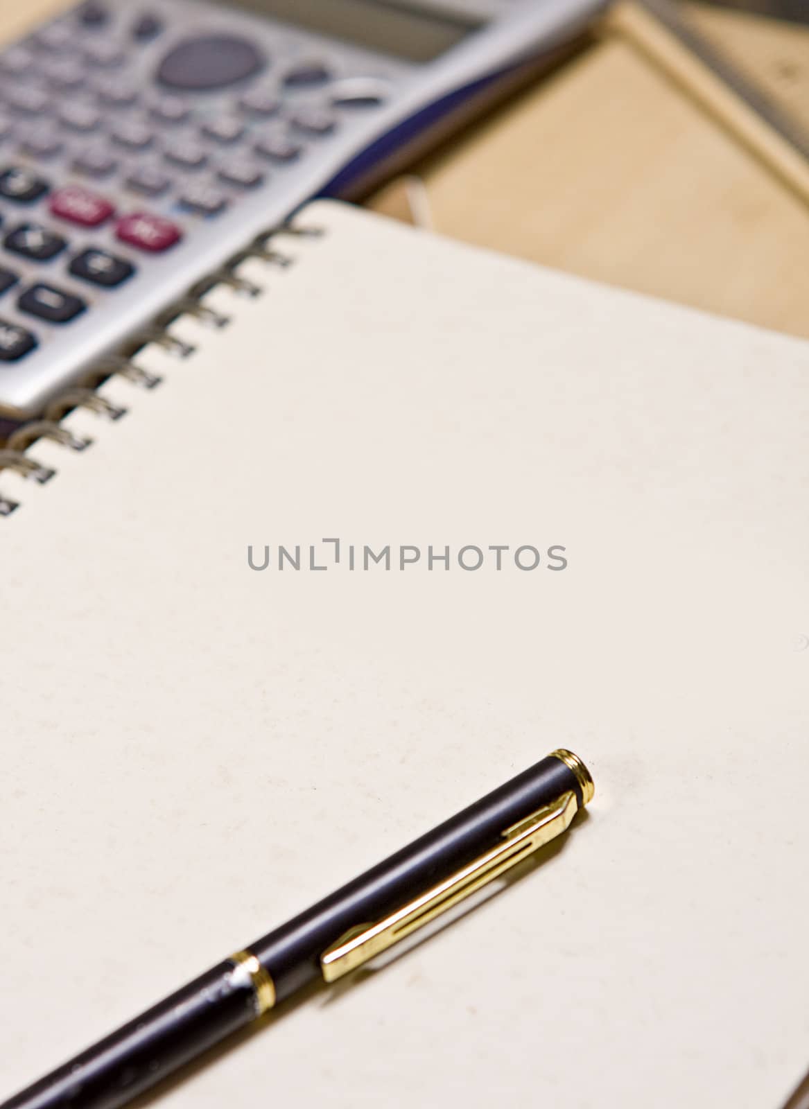 pen on book