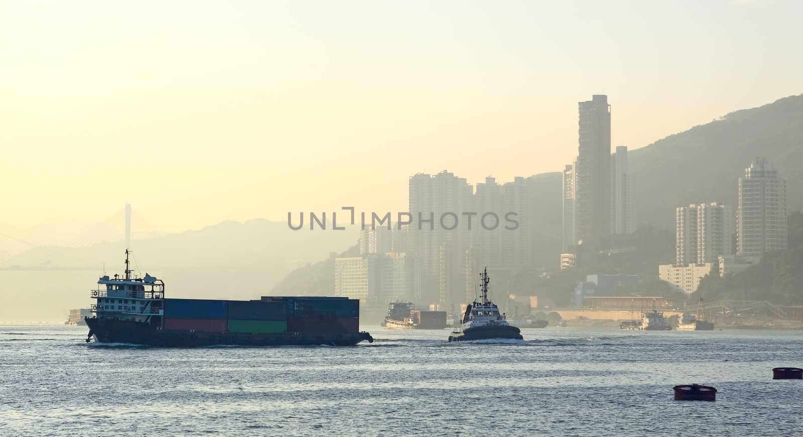 city in mist
