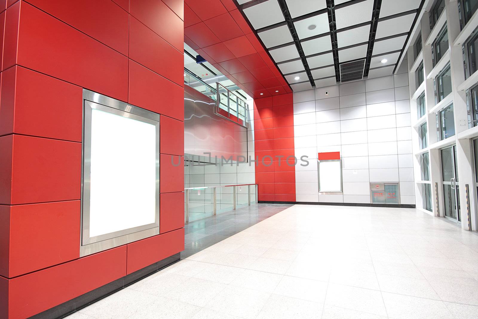 Large Billboard for advertisement use in a modern building 