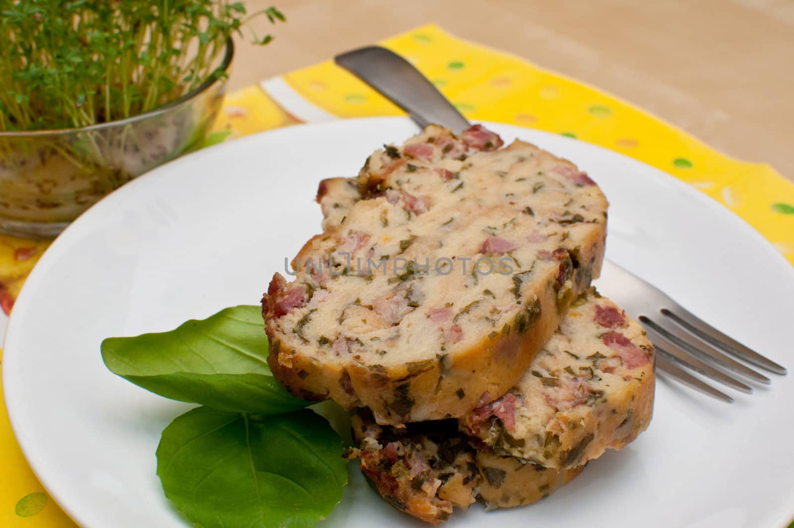 Traditional Spring Filling With Eggs, Smoked Meat, Nettles and Parsley