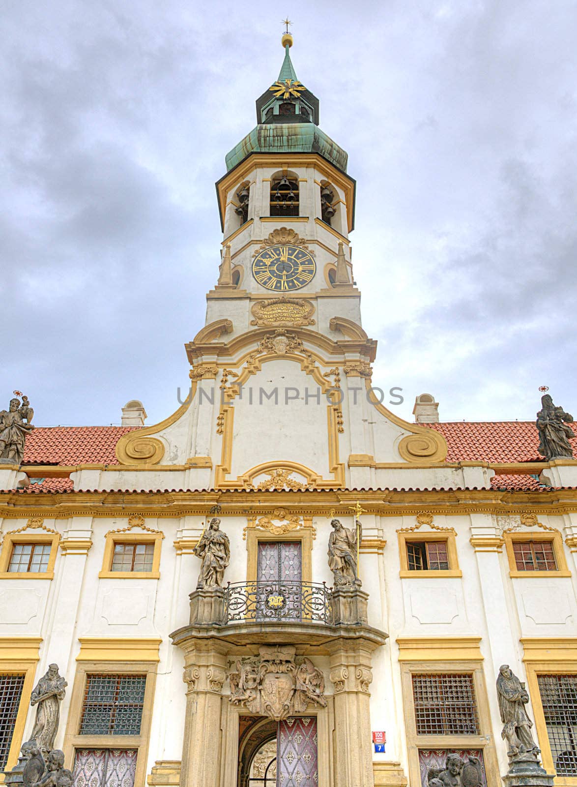 Loreta, Prague -  place consisting of a cloister, the church of the Lord’s Birth, a Holy Hut and clock tower with a world famous chime
