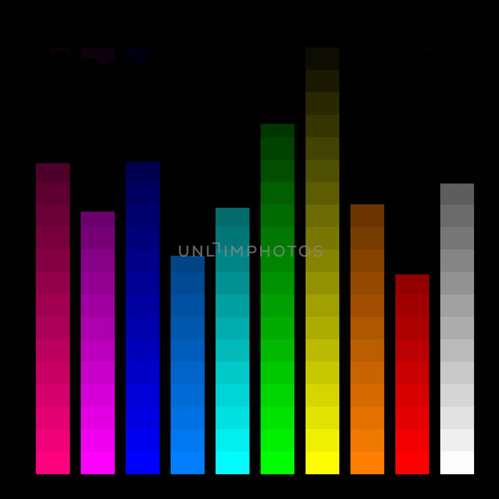 color bars for monitor calibration