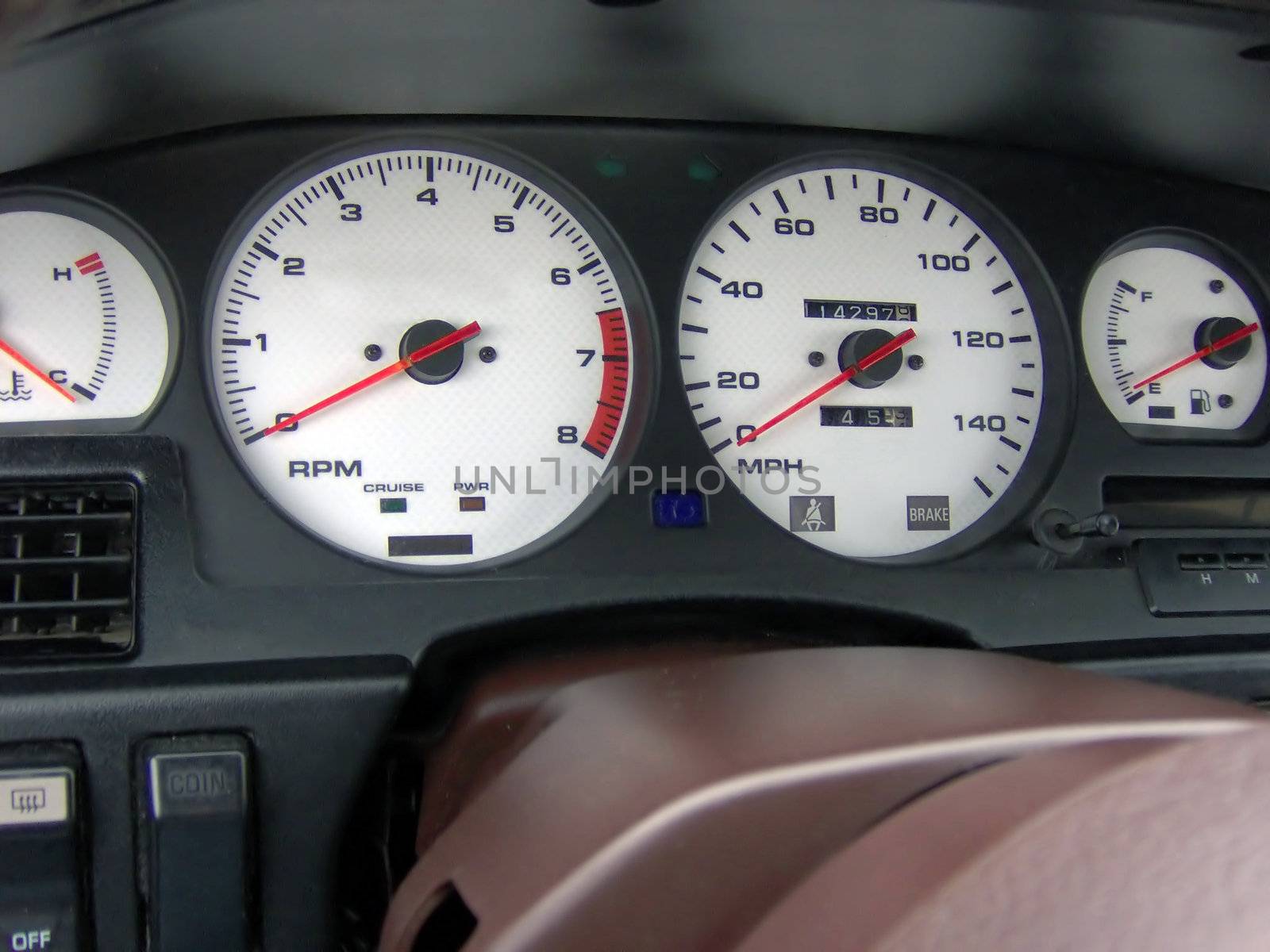 This is the custom indiglo gauge cluster in my mk3 Toyota Supra.