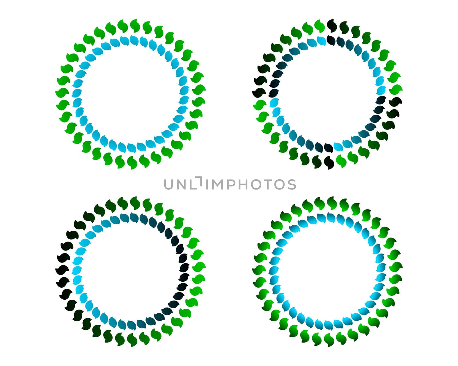 Coloured circles