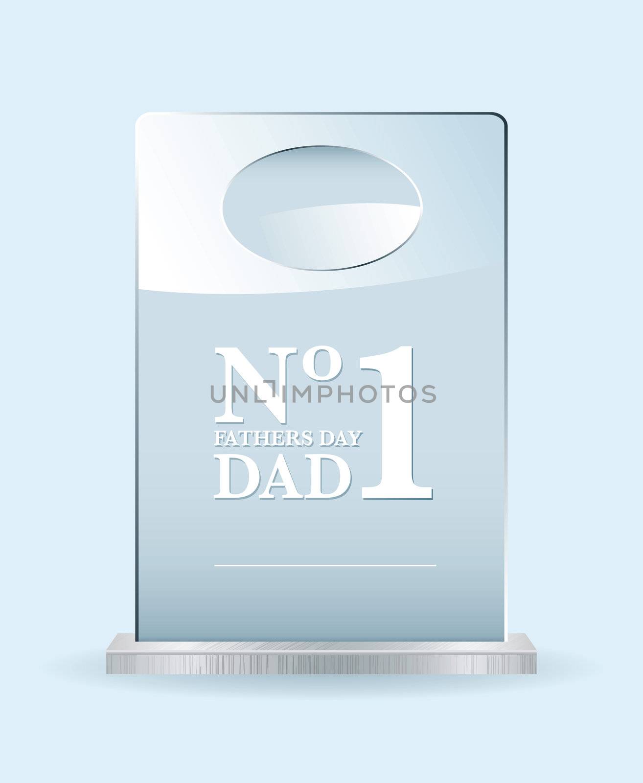 Fathers day award for the worlds best dad or pop