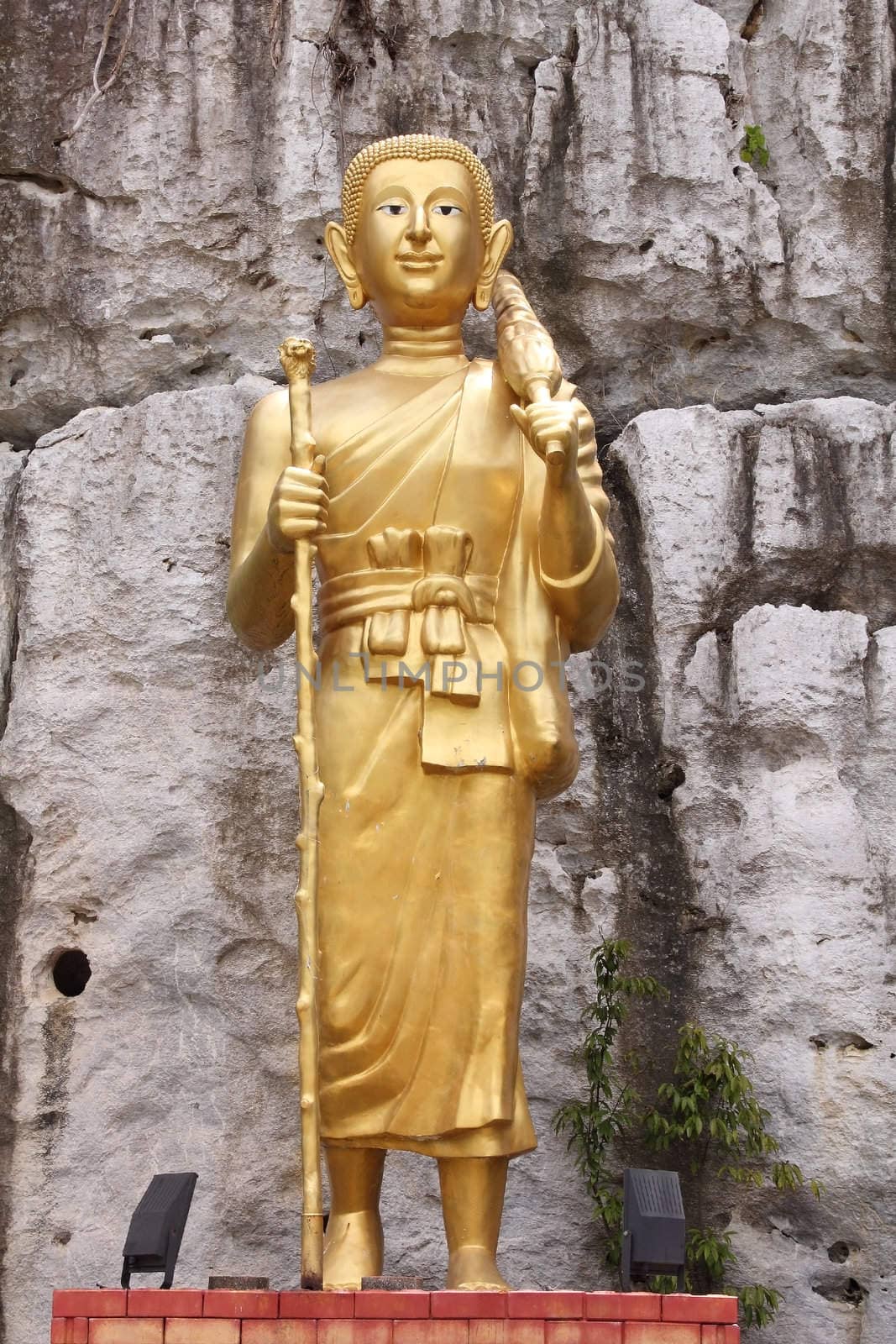 Image of Buddha statue  pilgrimage at Patalung in south of Thailand