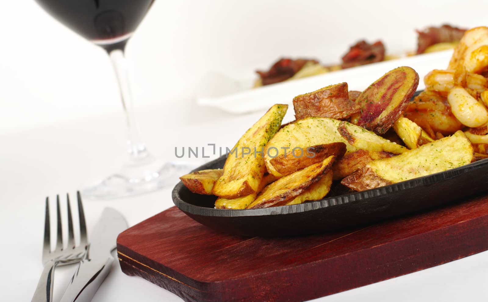 Main Dish: Fried Potato Slices  by ildi