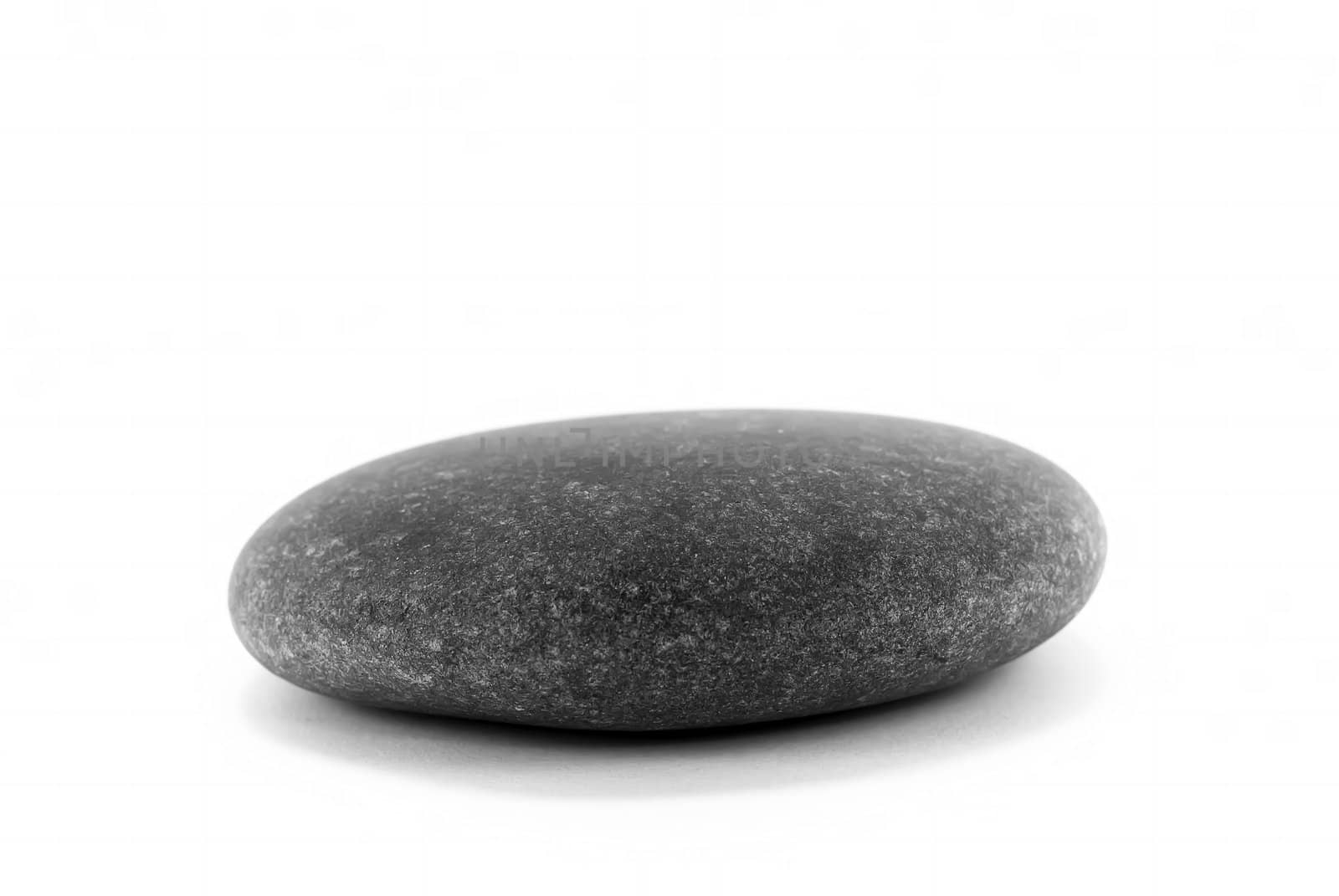flat stone on white background