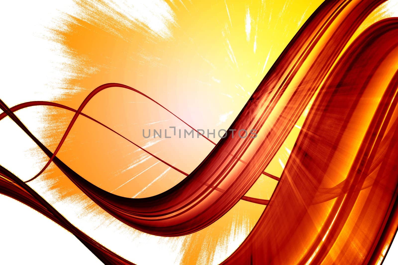 Abstract background with red 3d shapes