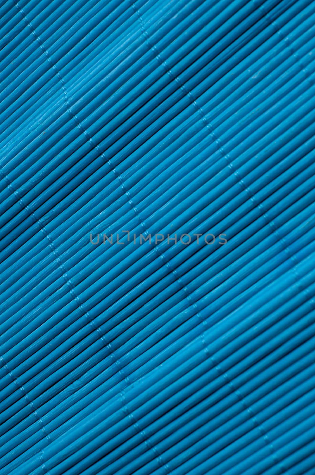Blue bamboo Mat background.