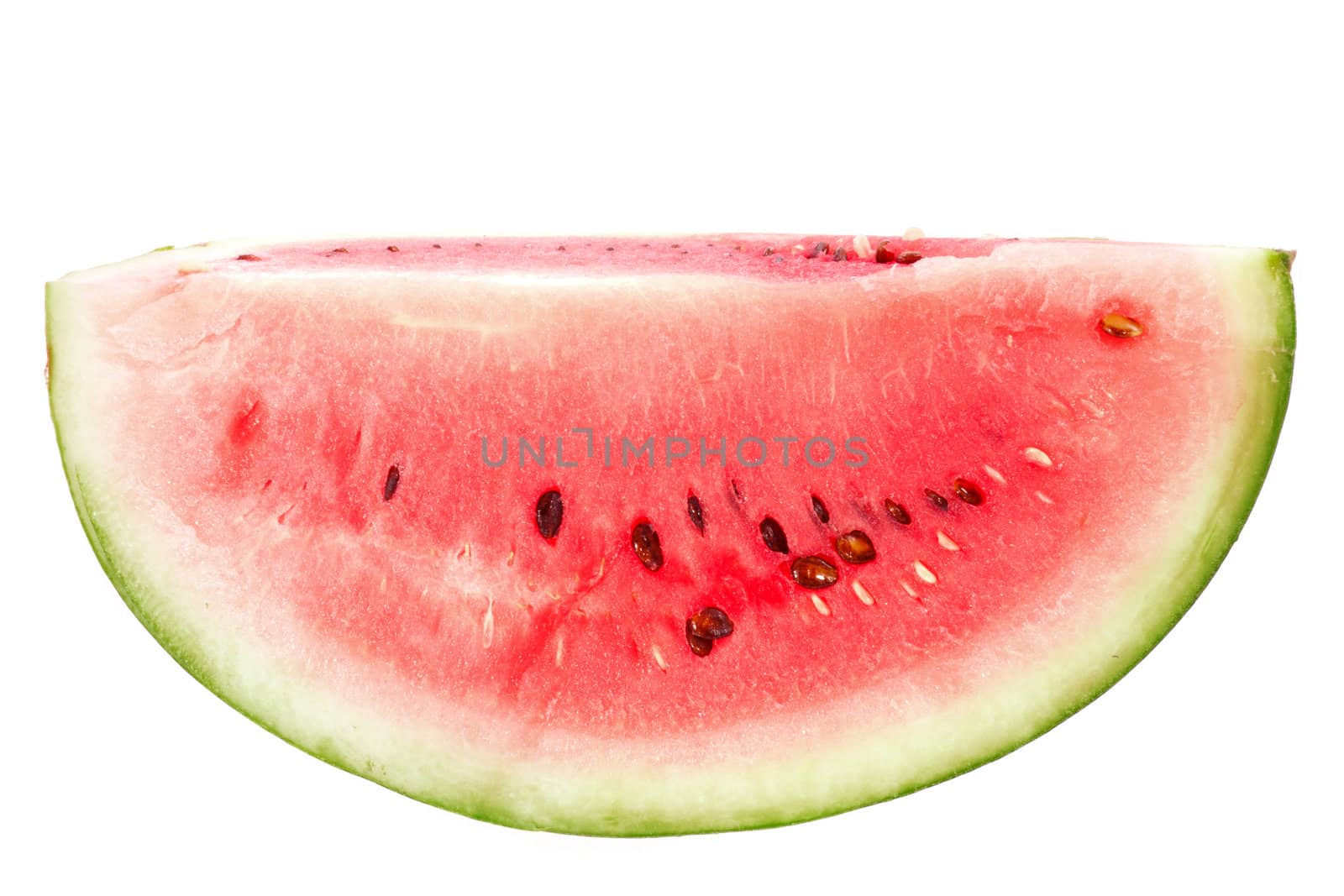 Watermelon slice isolated on white background 