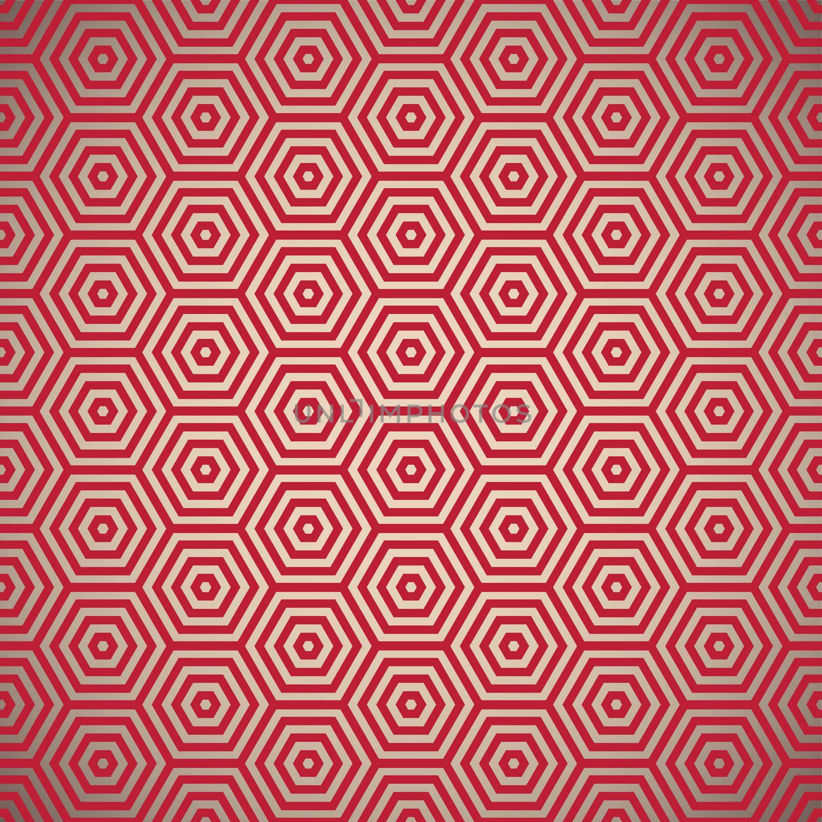 Retro inspired red seamless background pattern design