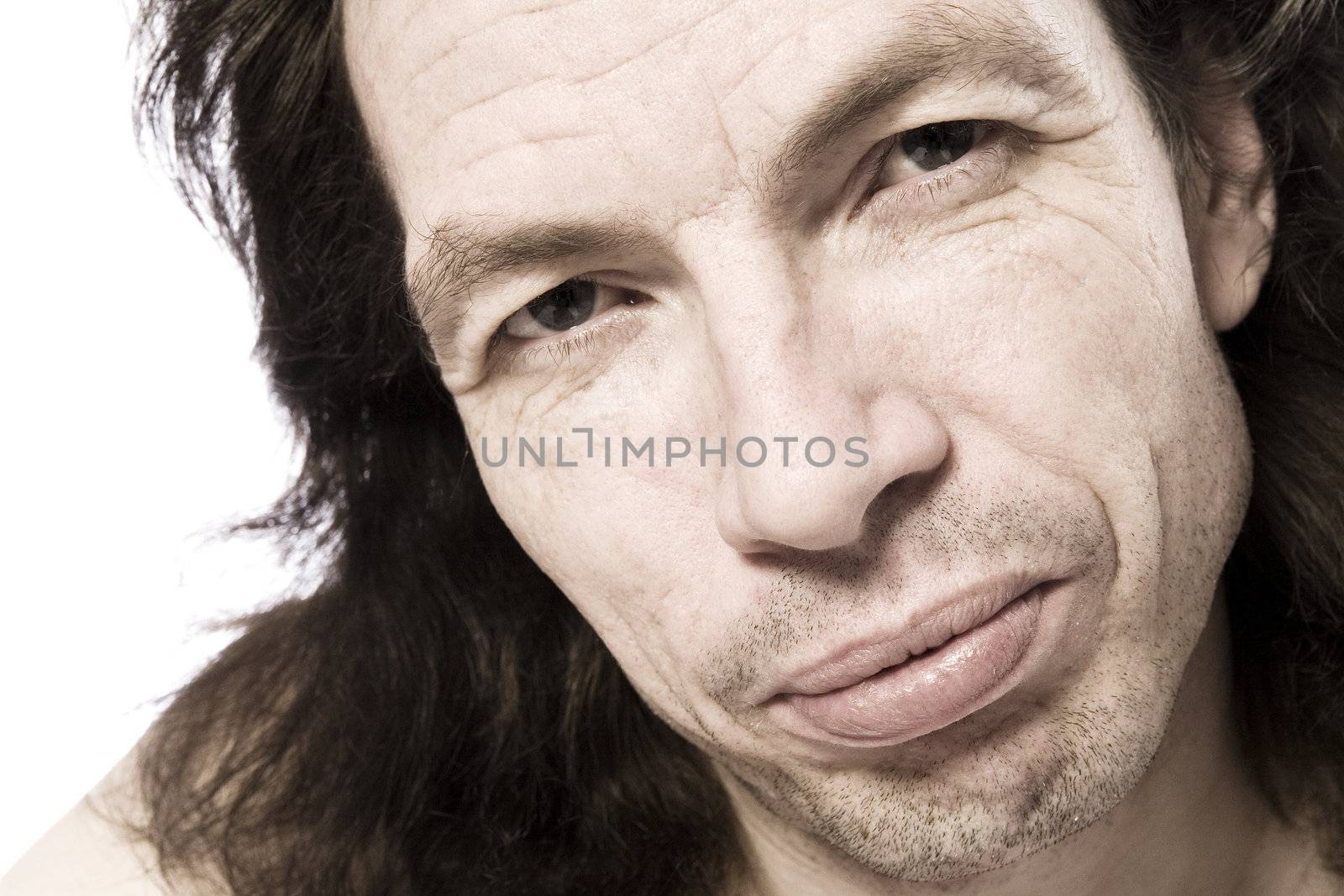 a beauty model portrait taken in the studio