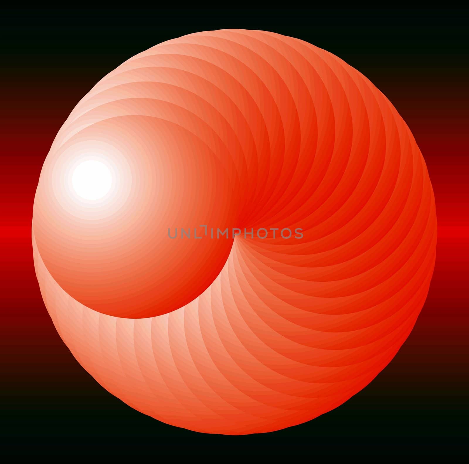 vector abstract red sphere