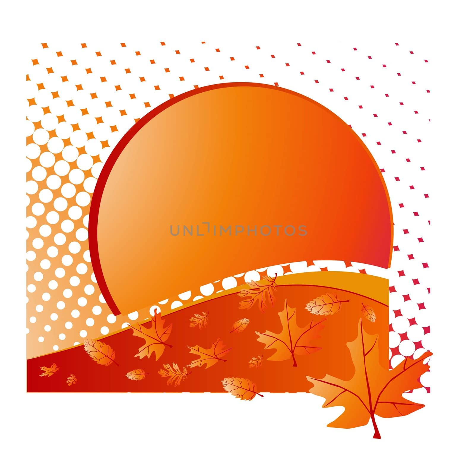 autumn leaves of a maple a vector illustration