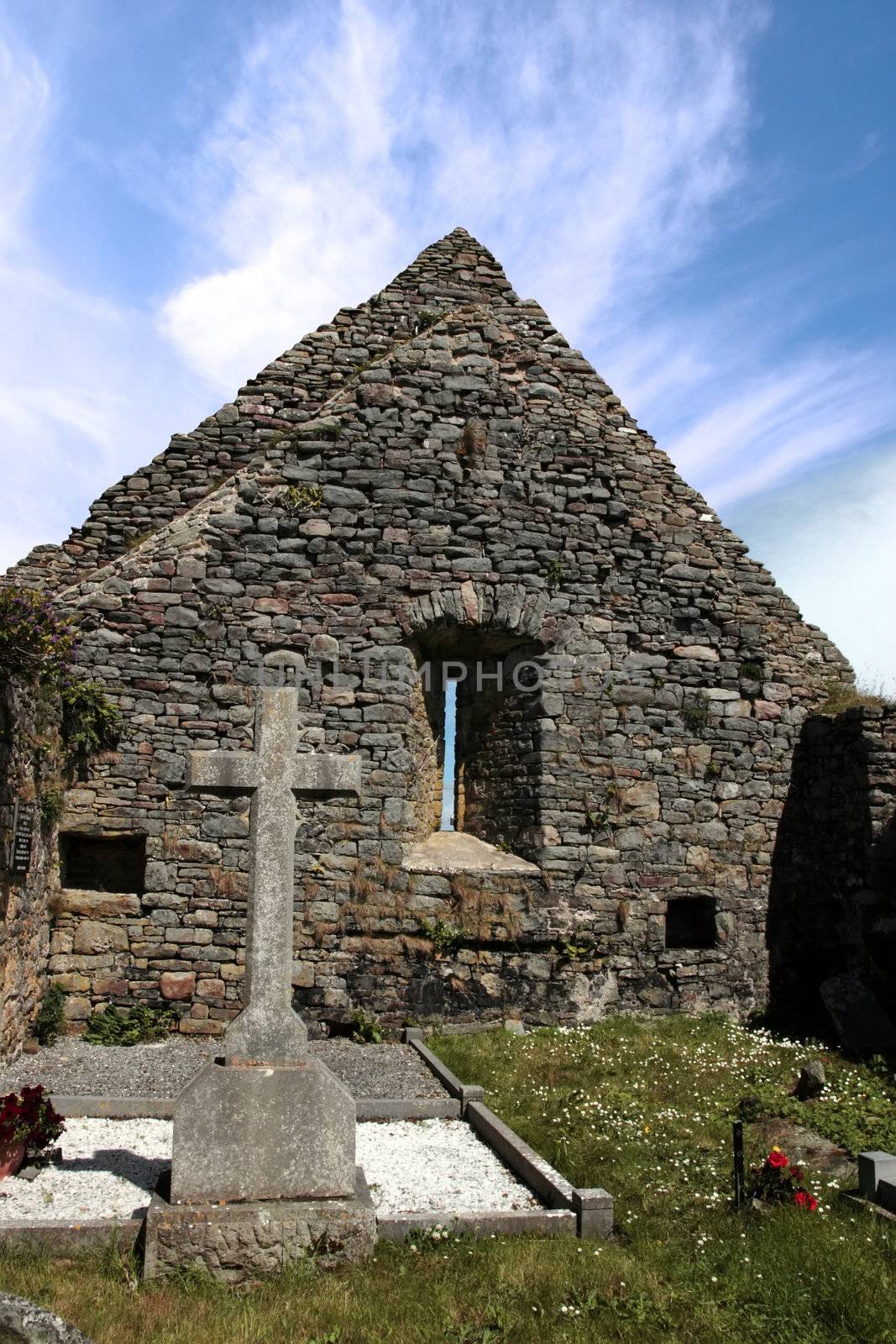 an irish graveyard in Kerry on the west coast of Ireland