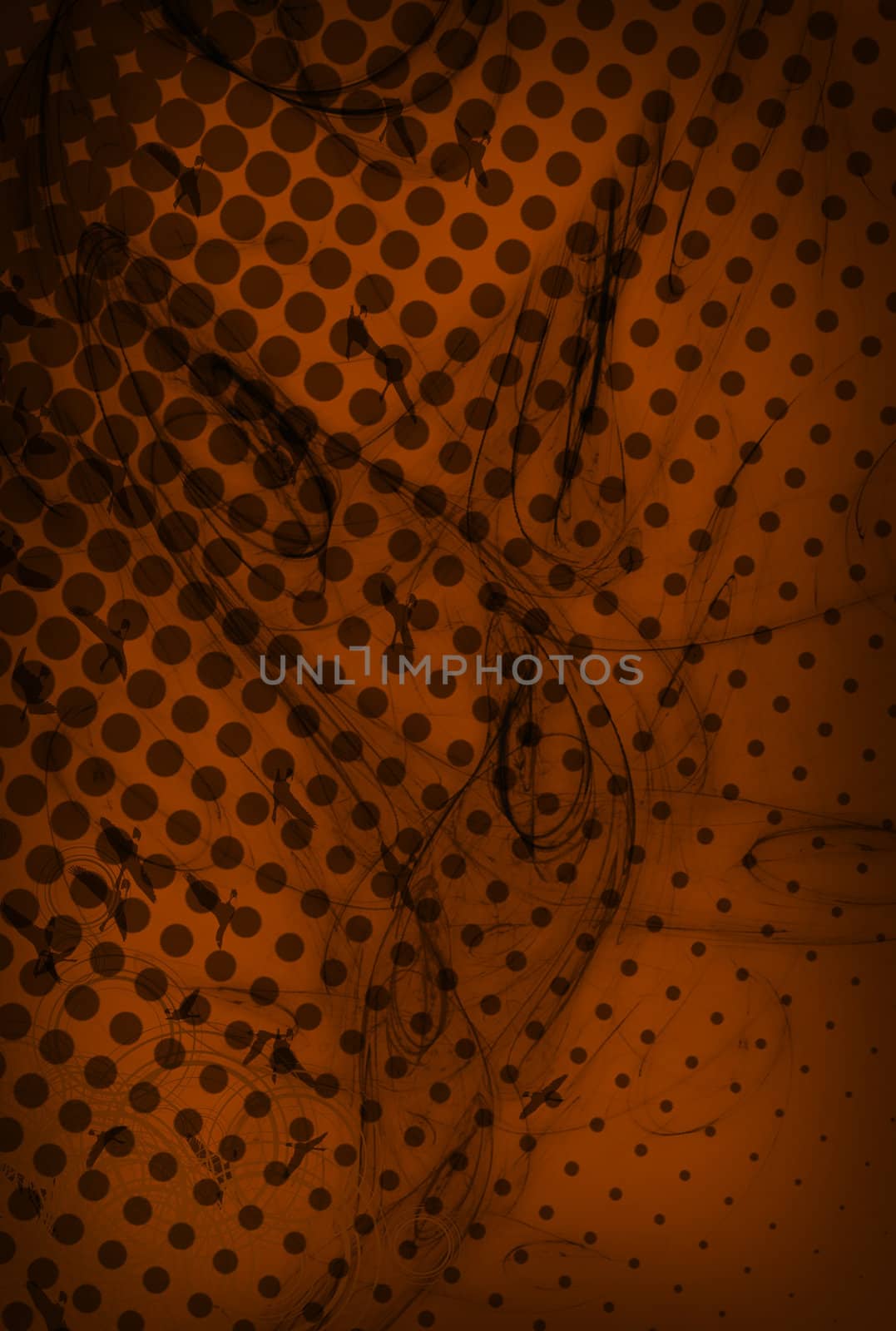 Abstract grunge gradient halftone