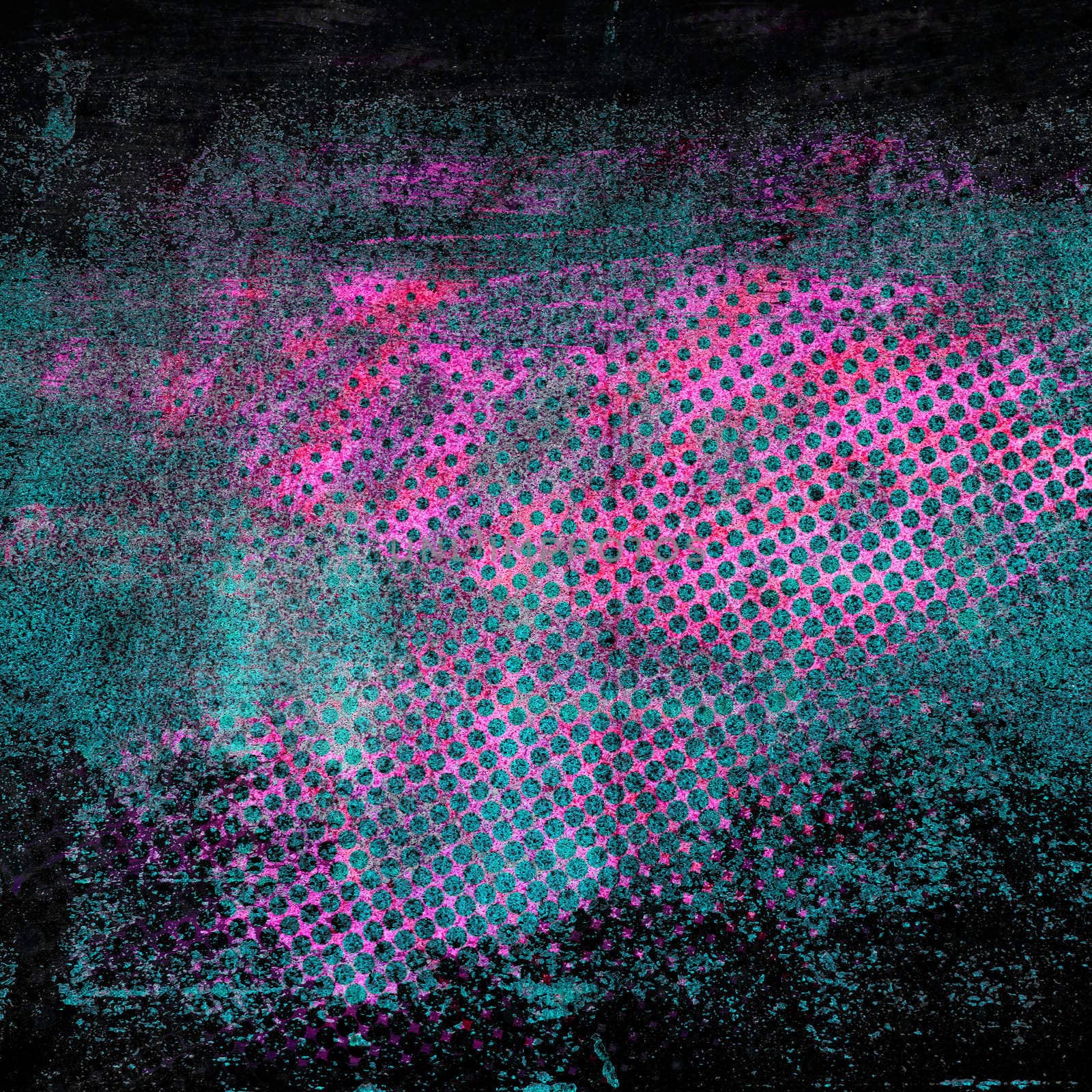 Abstract grunge gradient halftone