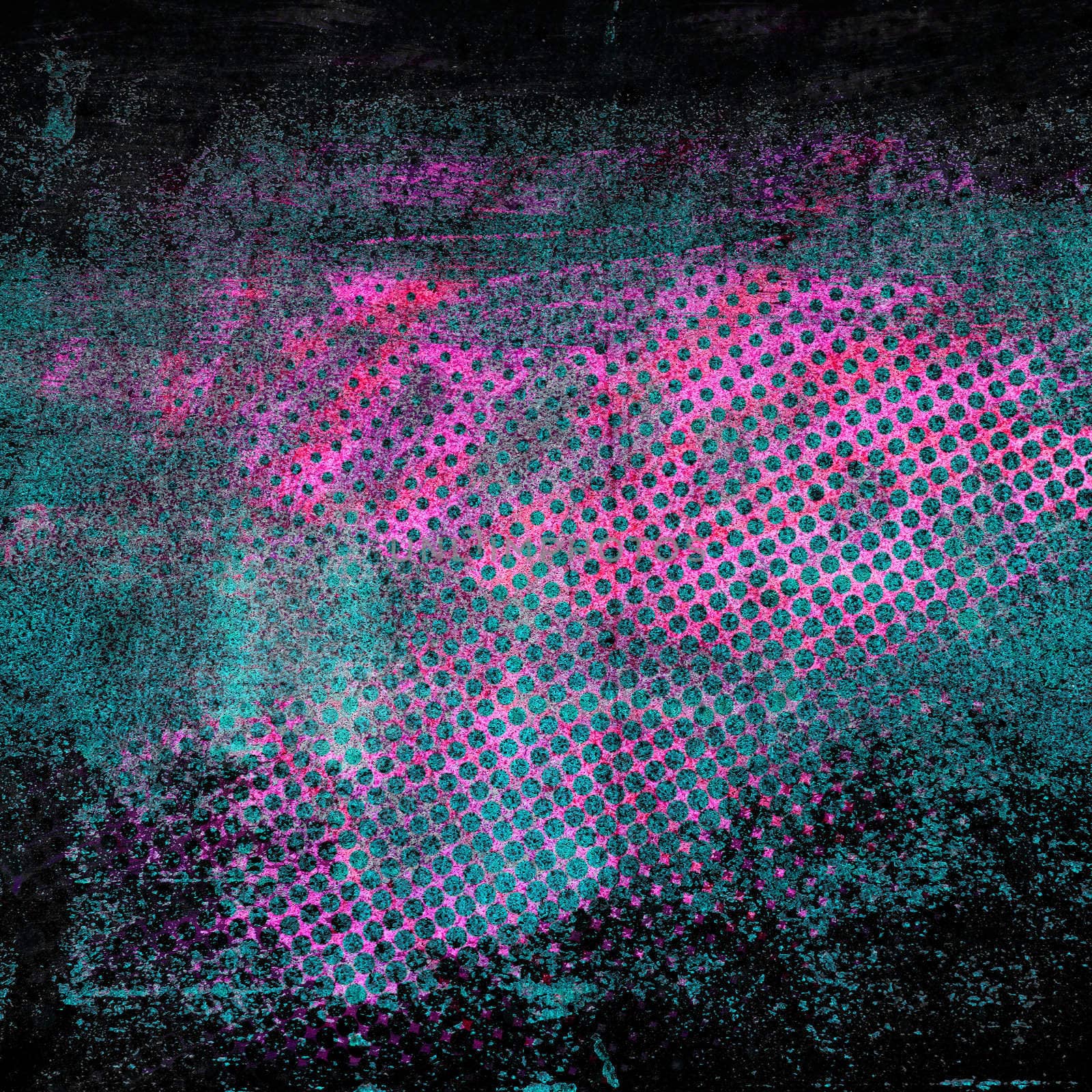 Abstract grunge gradient halftone by jeremywhat