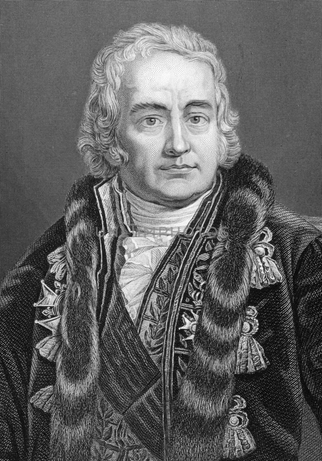 Jean-Antoine Claude, comte Chaptal de Chanteloup (1756-1832) on engraving from 1800s. French chemist and statesman. Engraved by C.Cook after a picture by Monanteuil and published by W.Mackenzie.