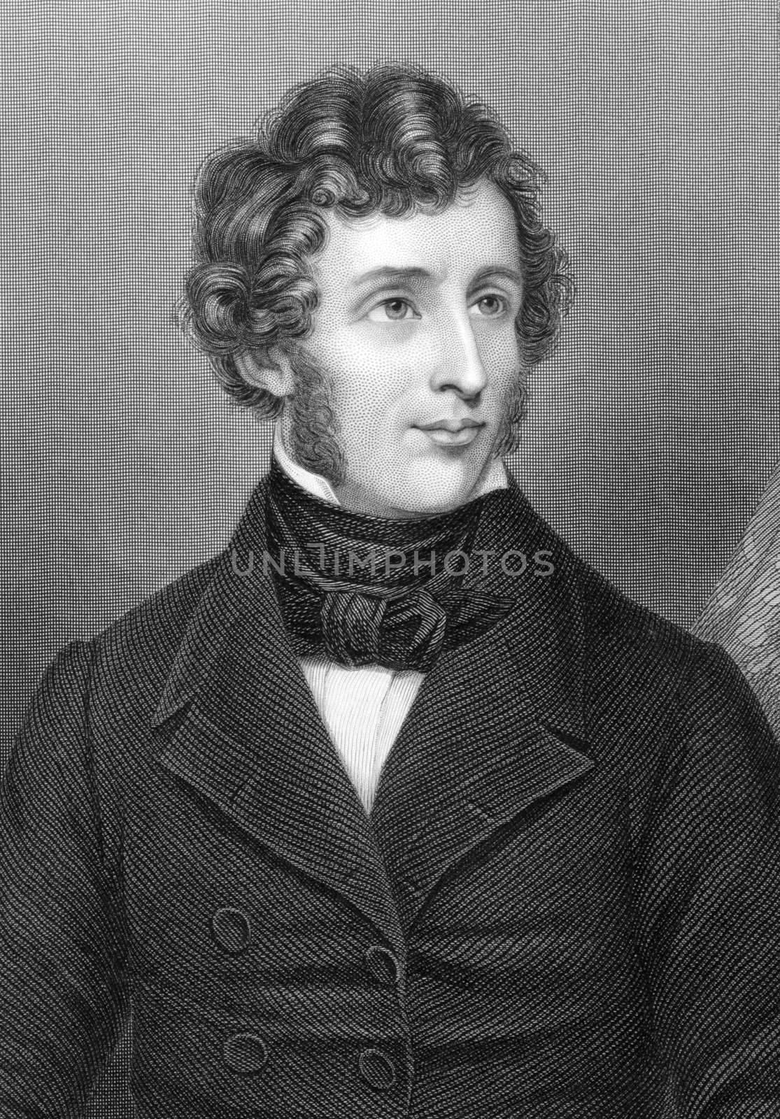Friedrich Wohler (1800-1882) on engraving from 1800s. German chemist. Engraved by C.Cook after a picture by Allemand and published by W.Mackenzie.