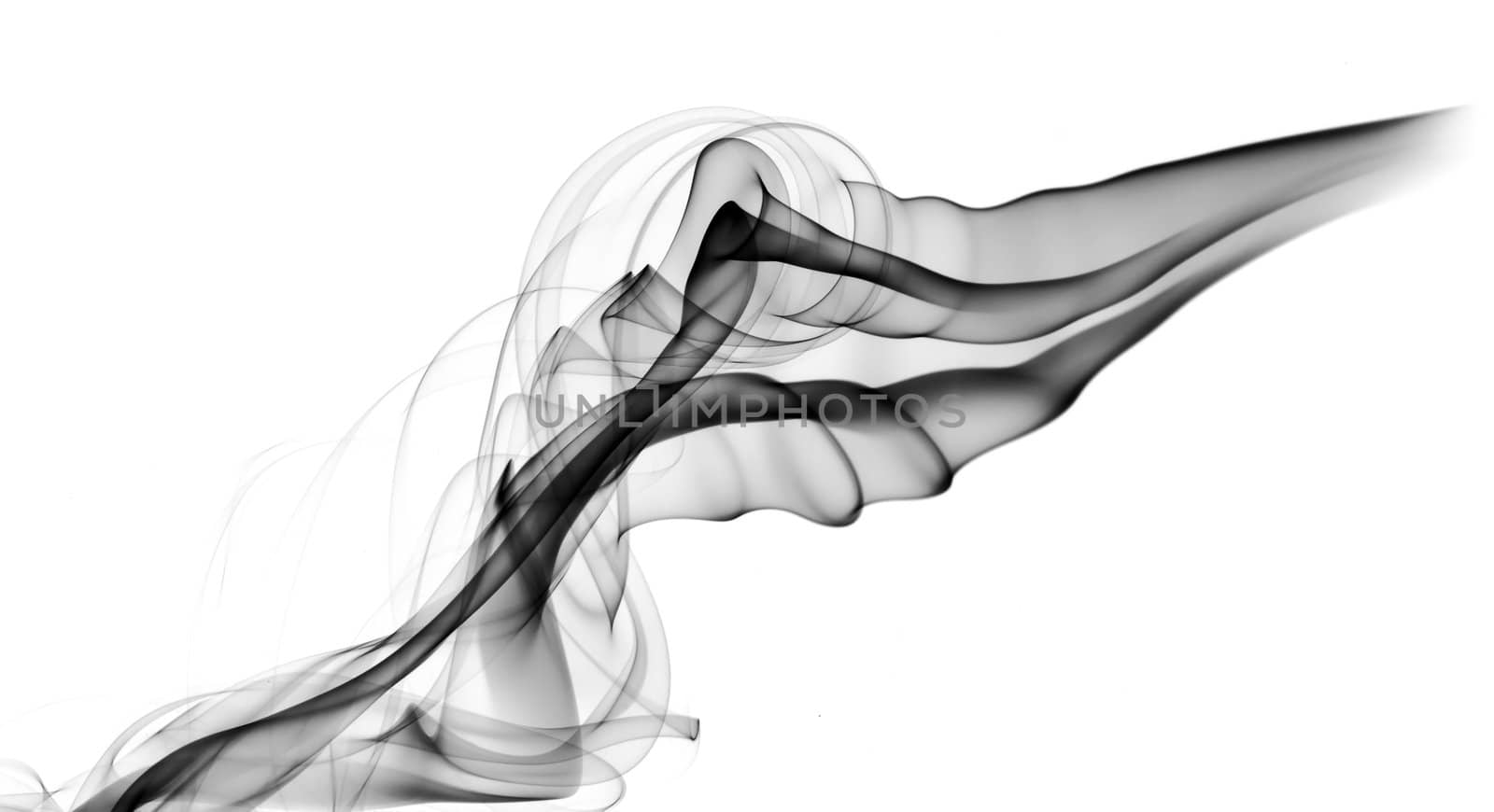 Abstract fume pattern over the white background