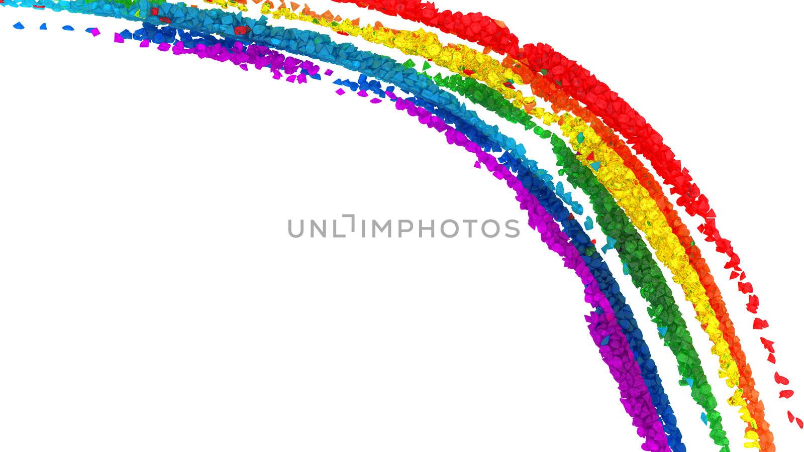 Colorful diamond rainbow pattern. isolated over white