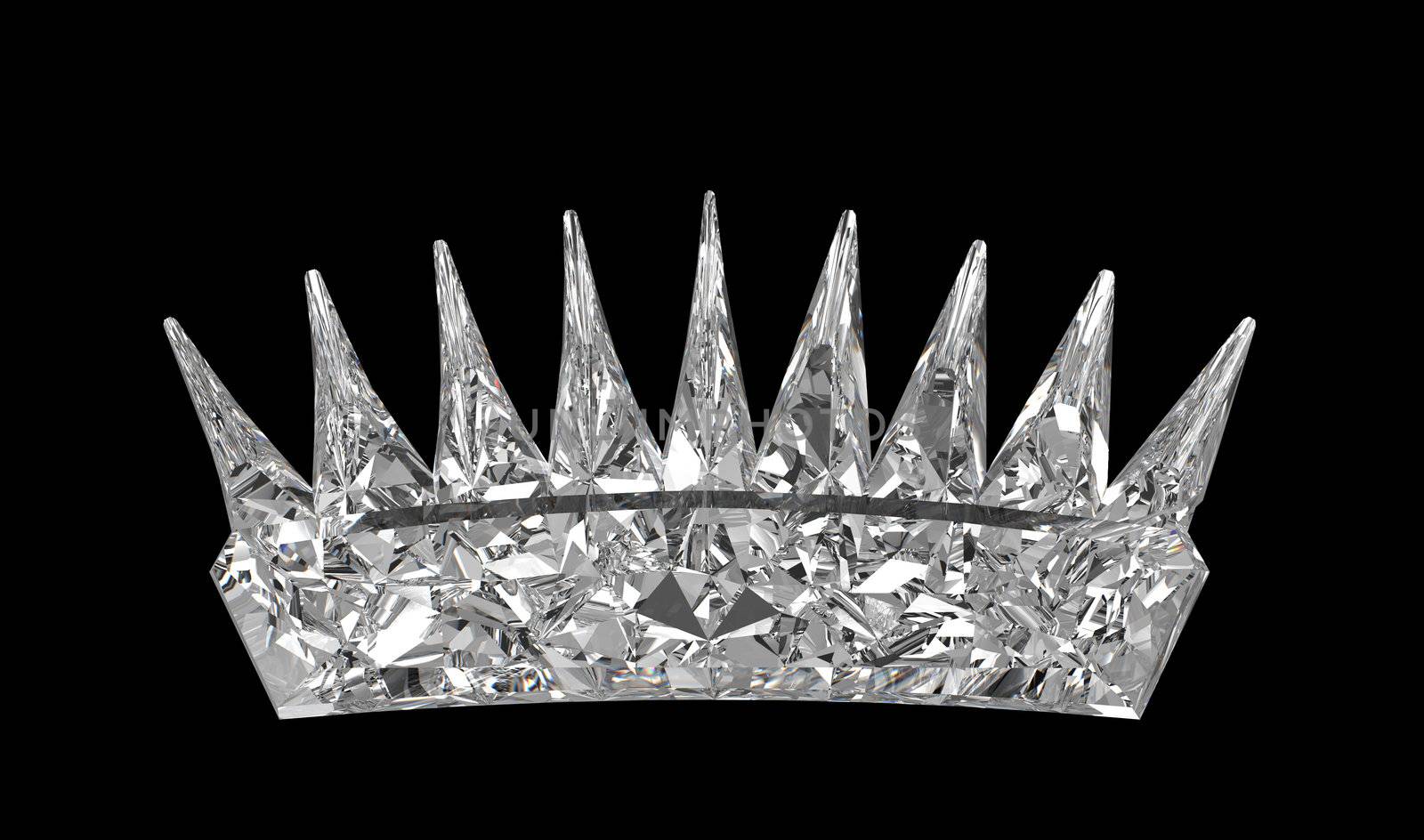Monarch - gemstone crown over black. Other gems are in my portfolio.