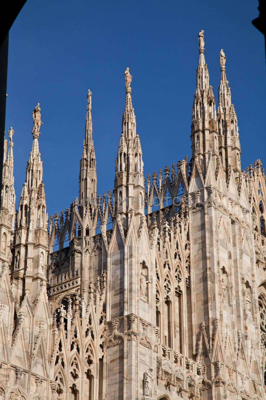The Gothic cathedral took nearly six centuries to complete. It is the fourth largest cathedral in the world and by far the largest in Italy.