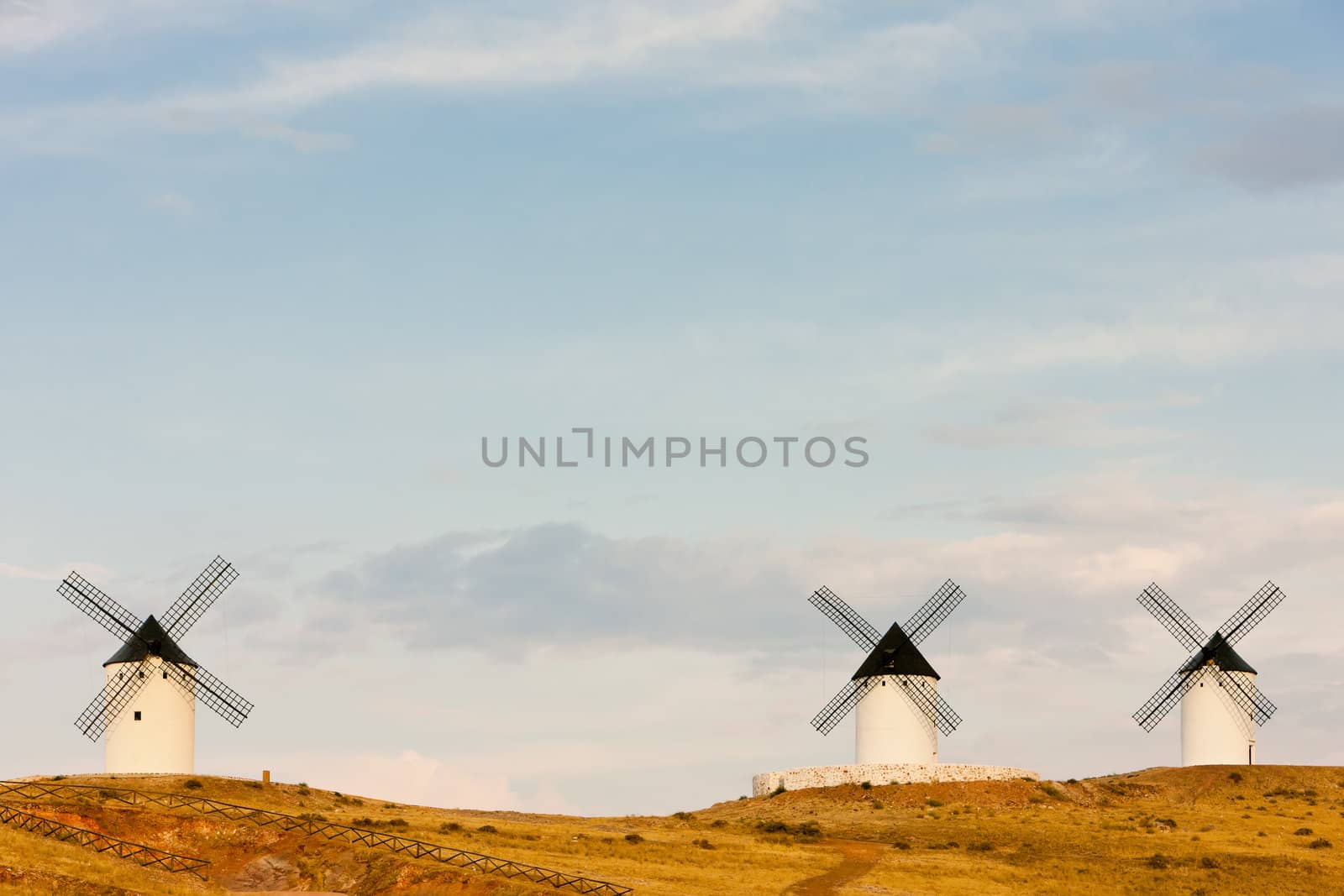 windmills, Alcazar de San Juan, Castile-La Mancha, Spain
