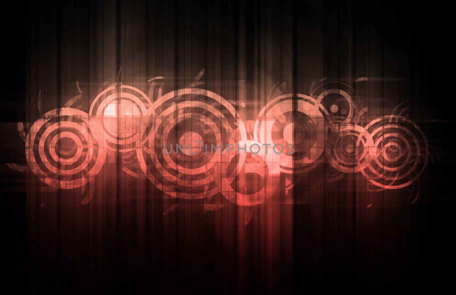 Science Technology Data as a Abstract Art