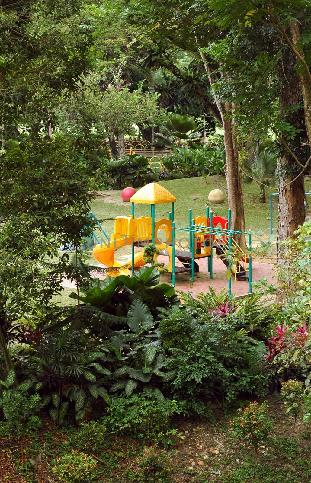 children playground in the park