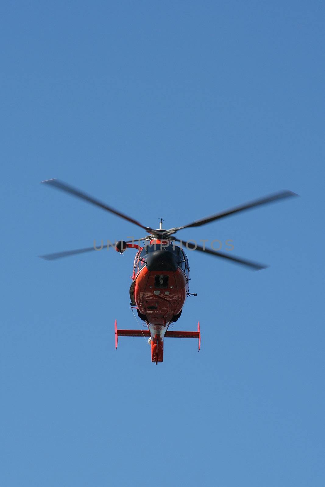 U.S. coast guard helicopter