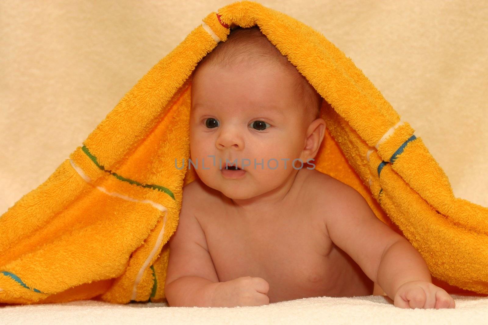 newborn after bath