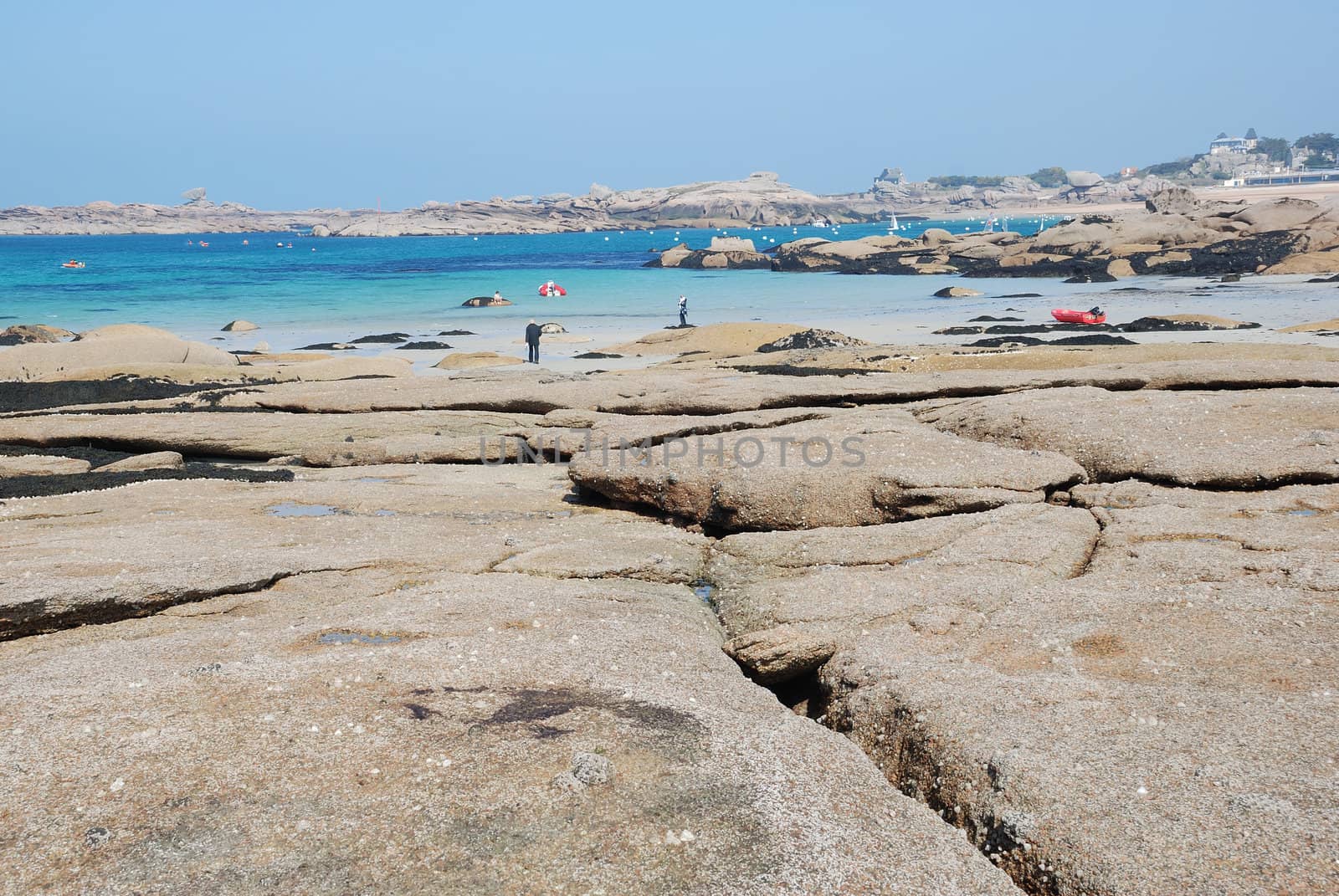 Pink Granite at Tr�gastel, Brittany