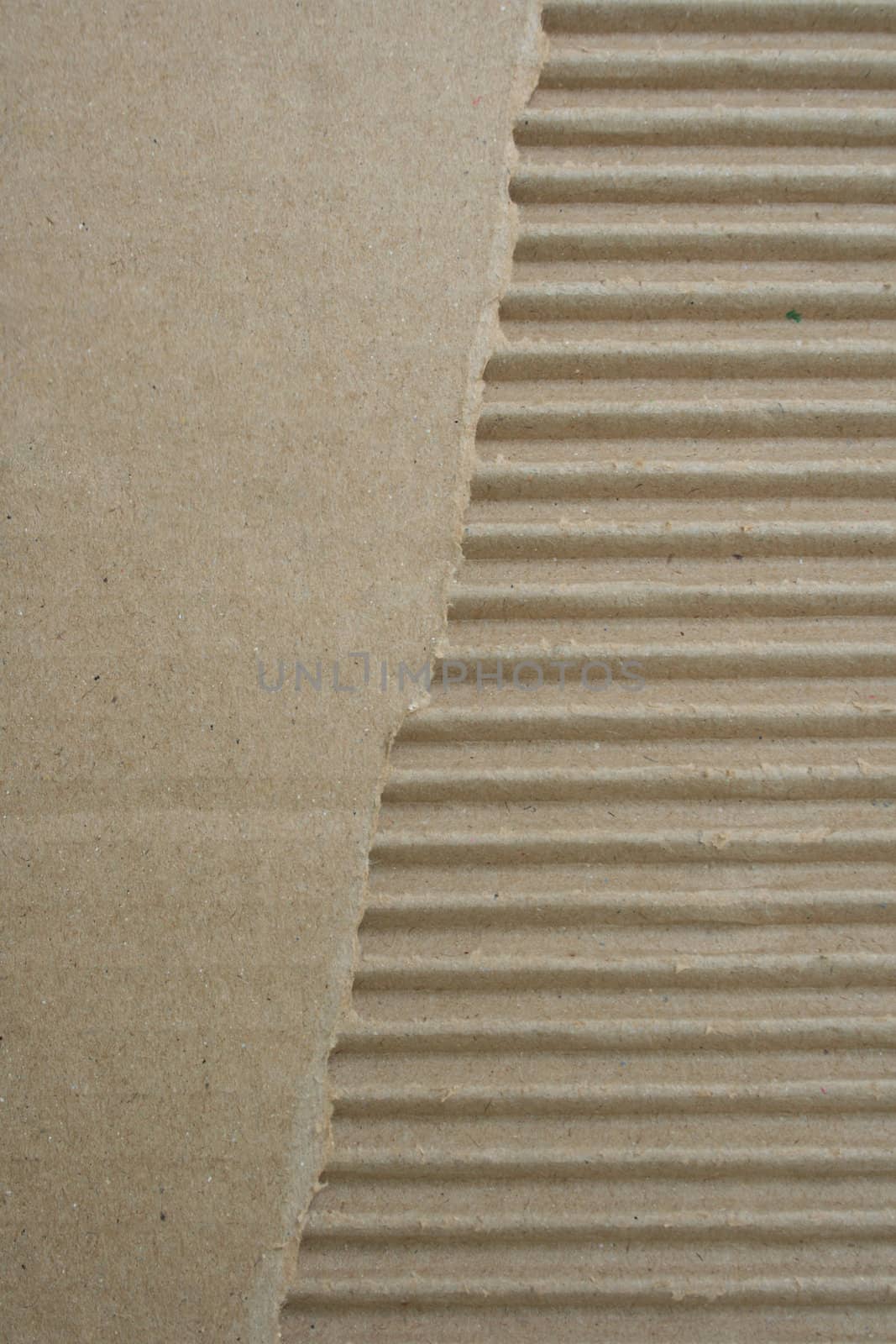 Brown corrugated cardboard with background