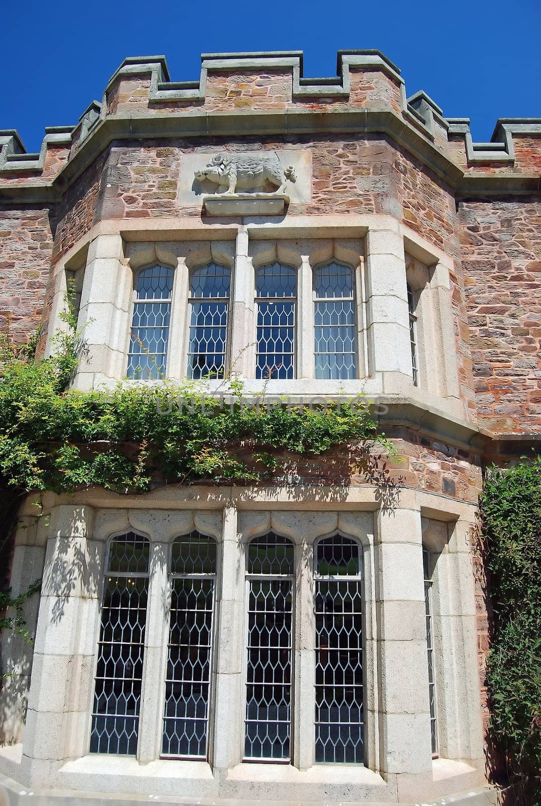 Closeup of Mount Edgecumbe House in Devon