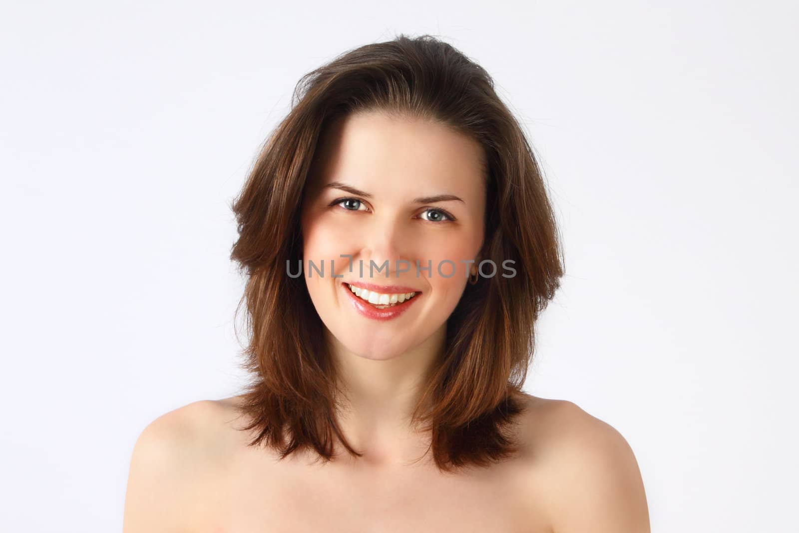 The beautiful and happy young girl