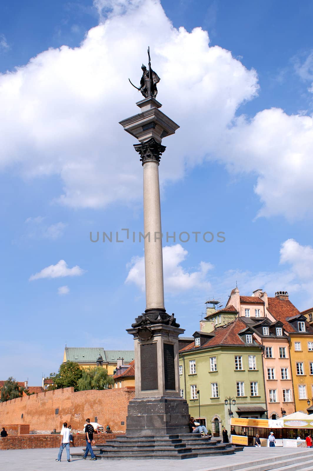 Column and old town2 by Arkadiusz