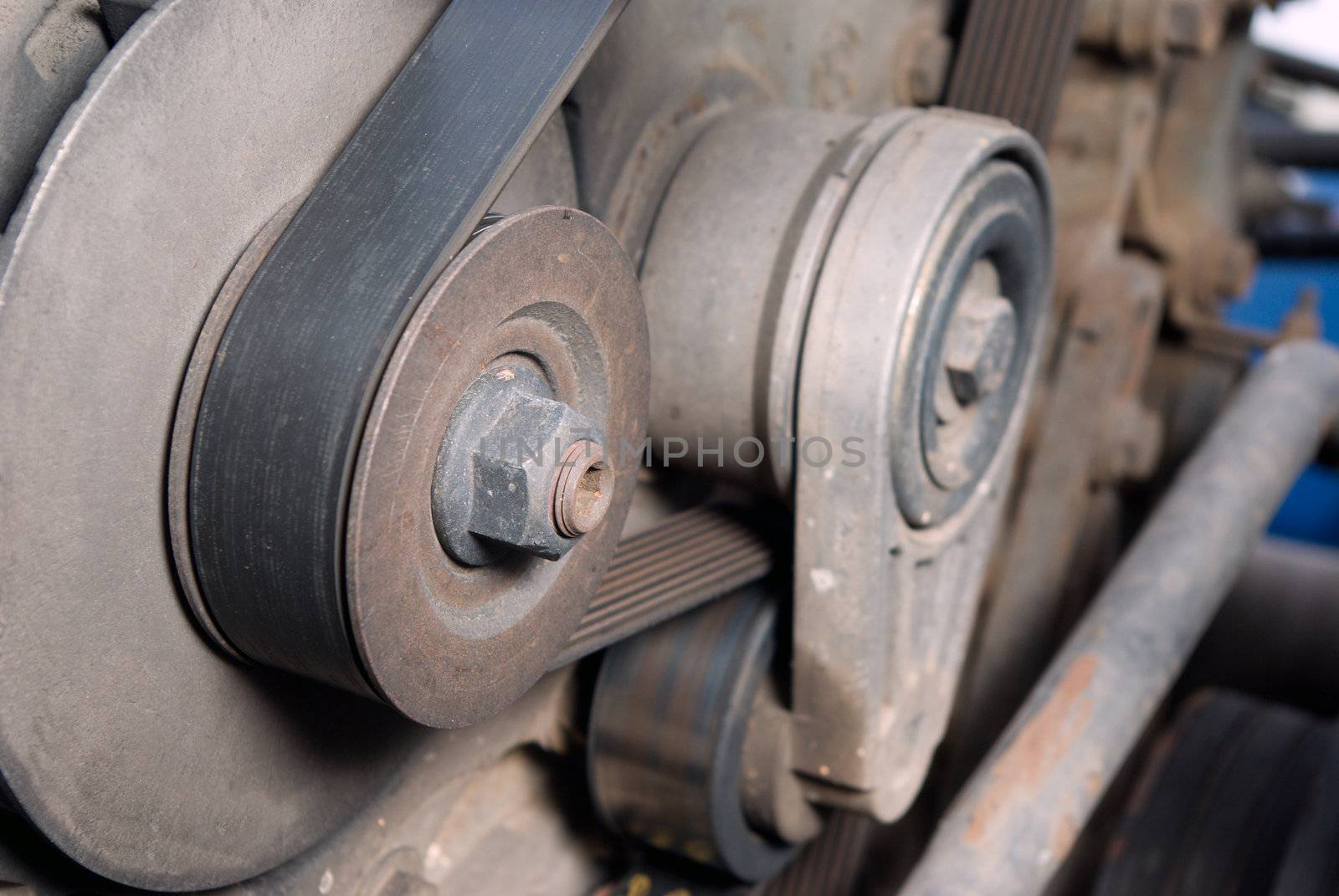 automobile mechanism .Part of a car engine