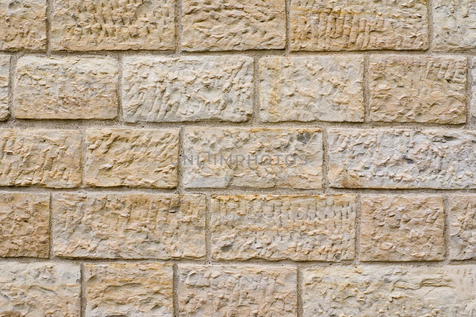 Yellow brick wall pattern