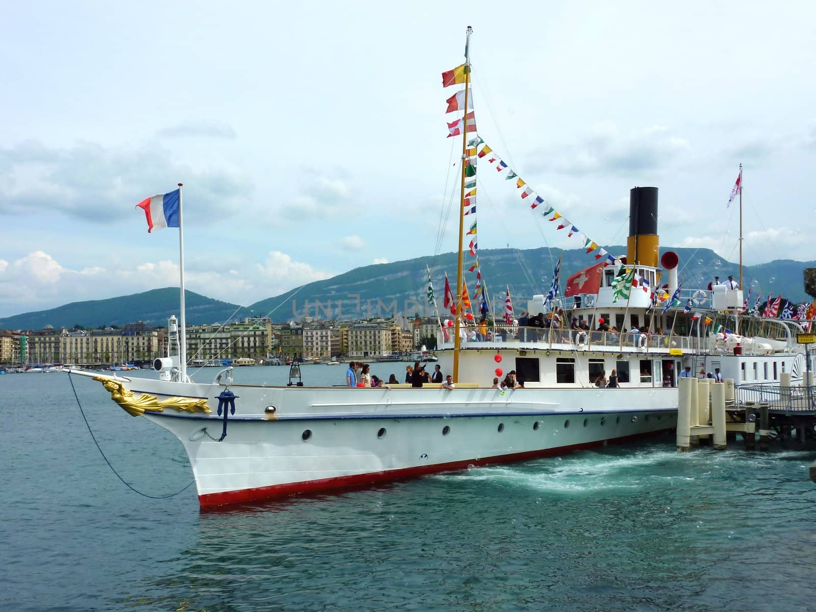 100 years celebration of "La Suisse" prestigious old wheelboat, by Elenaphotos21