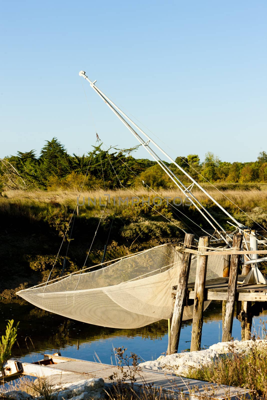 fishing net, Oleron Island, Poitou-Charentes, France