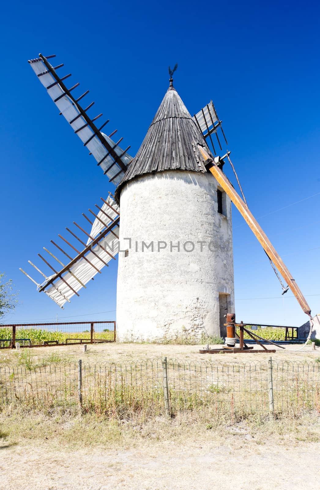 windmill, Vensac, Aquitaine, France