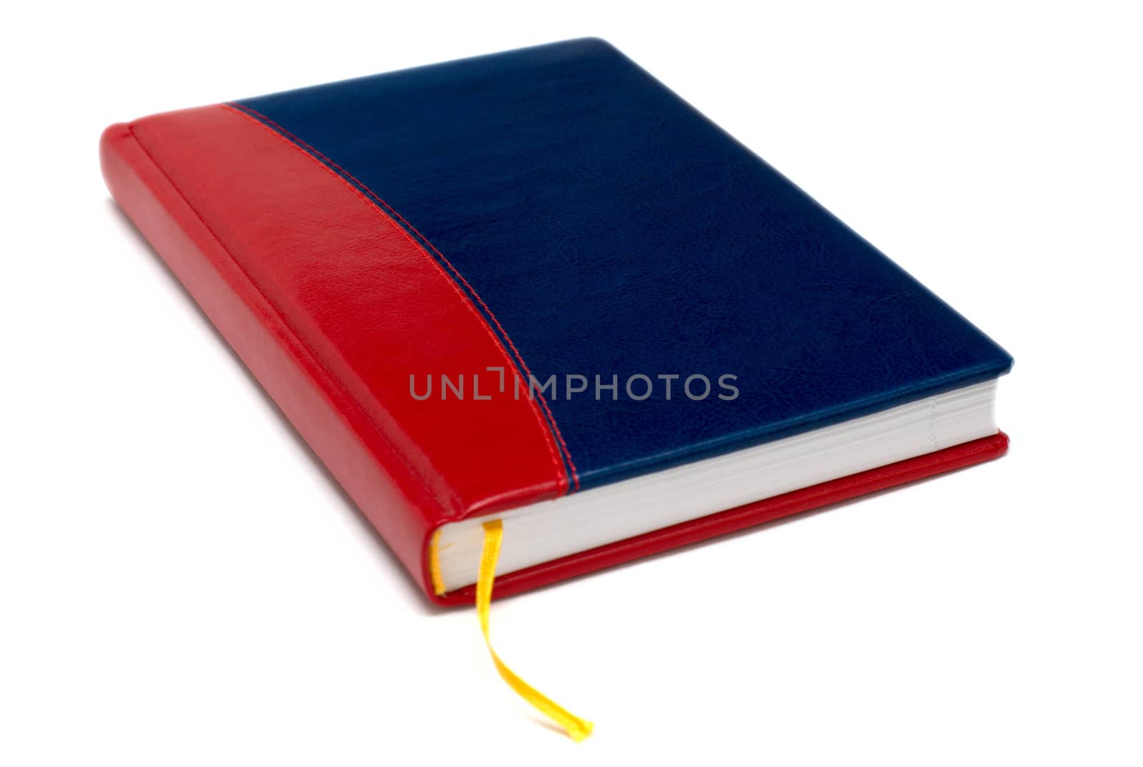 Colorful red-blue daily book, isolated