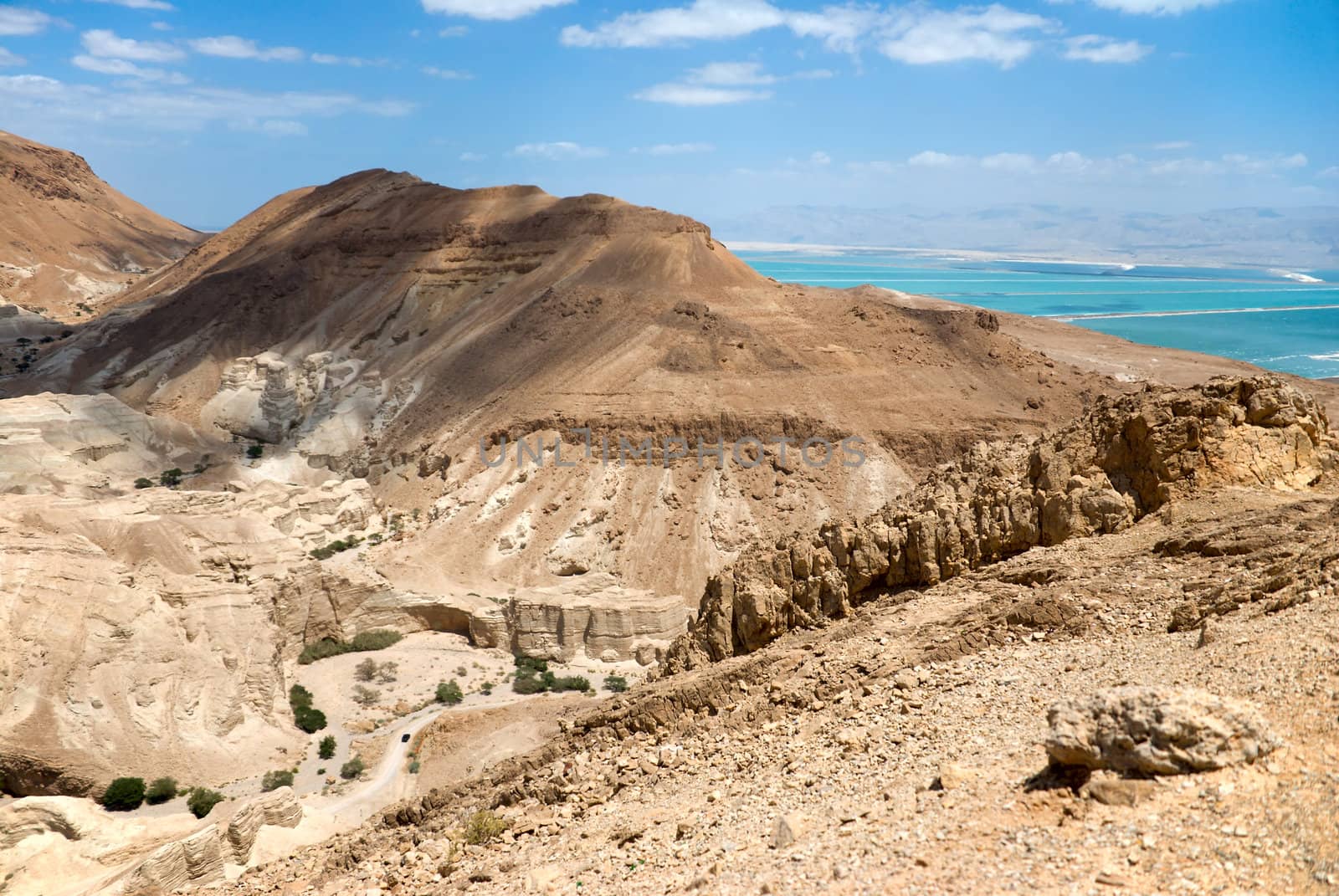 Desert and dead sea  in Israel by kzen