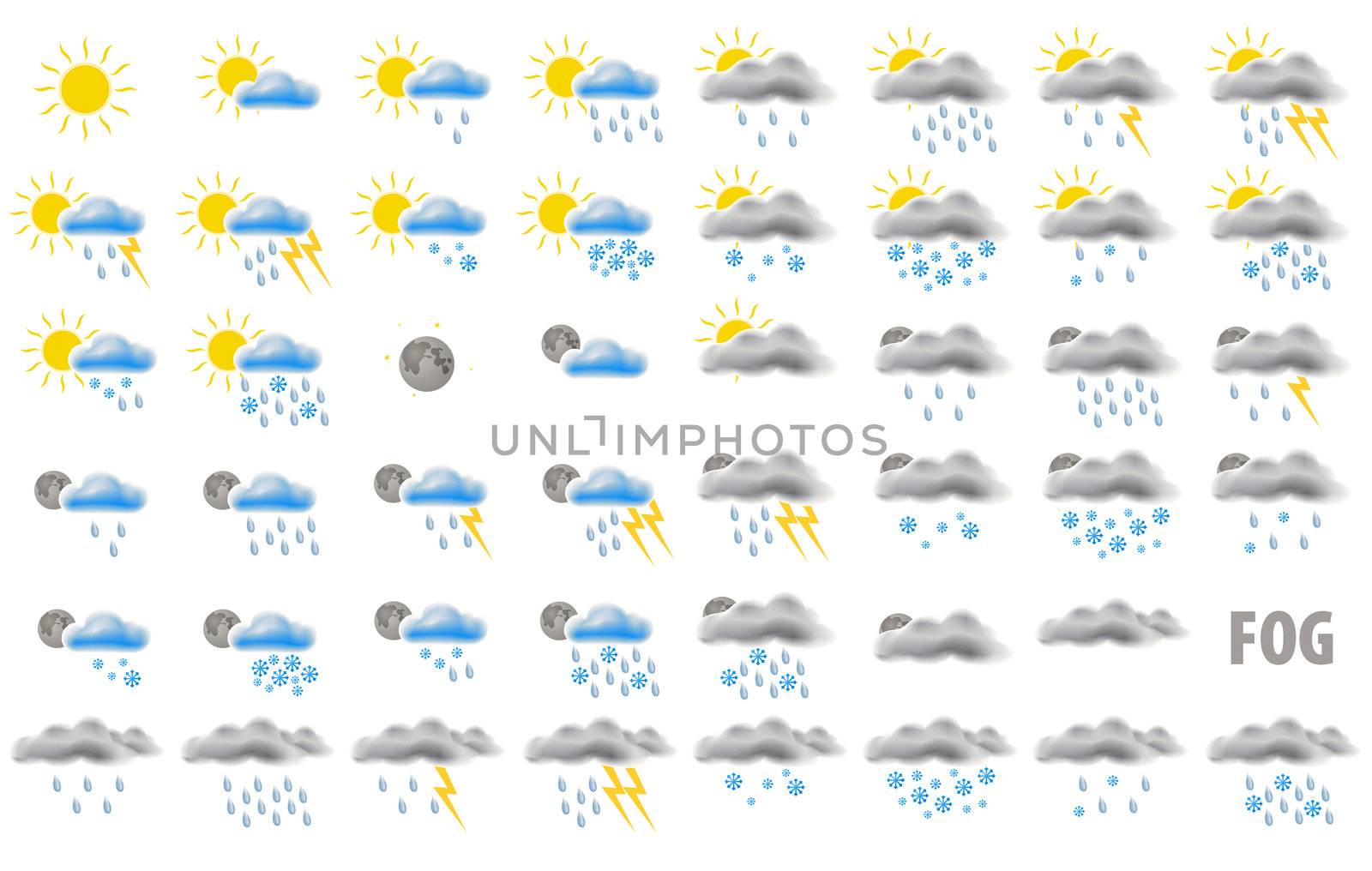 Web weather icons by vtorous