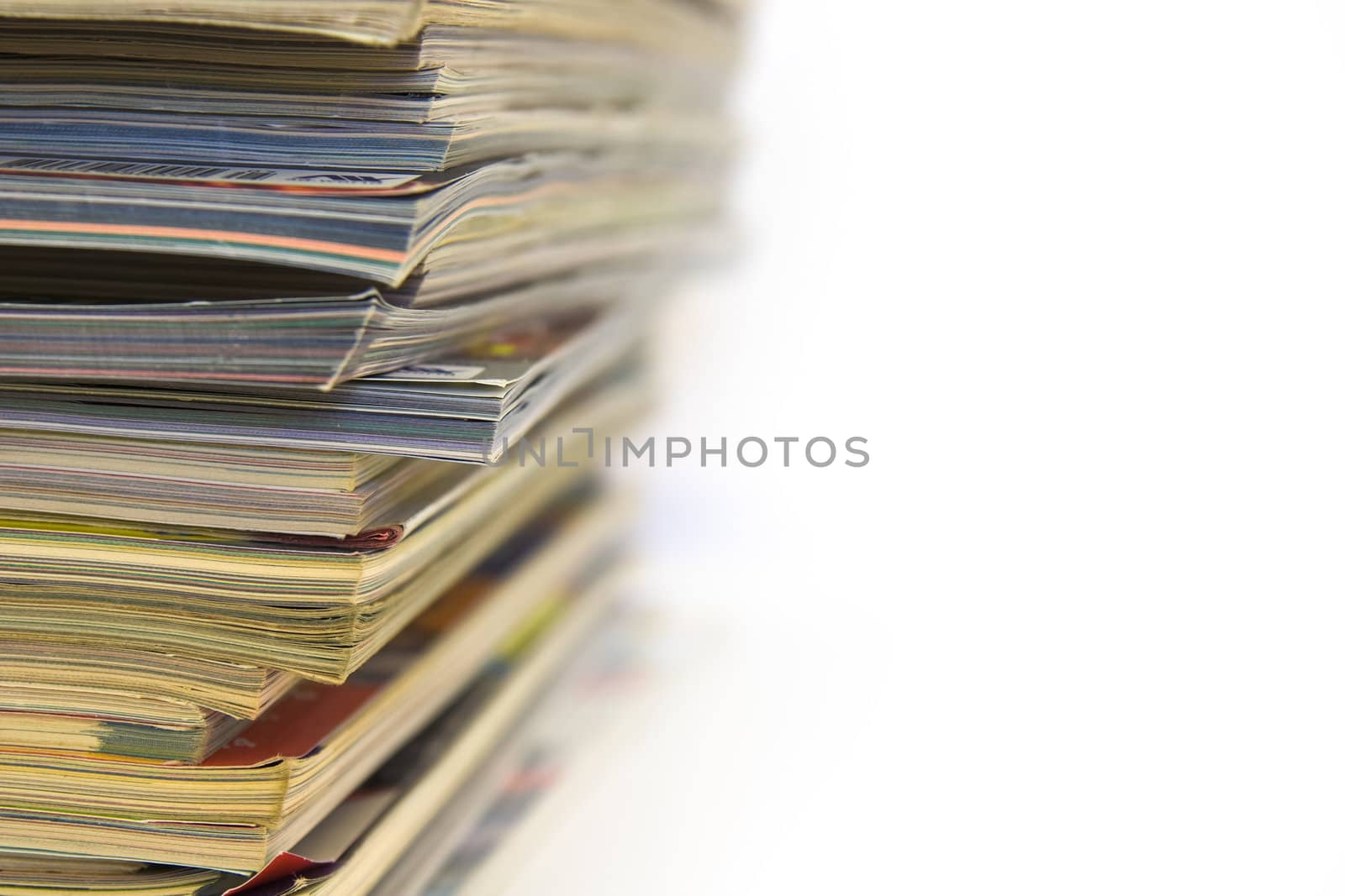 Stack of magazines